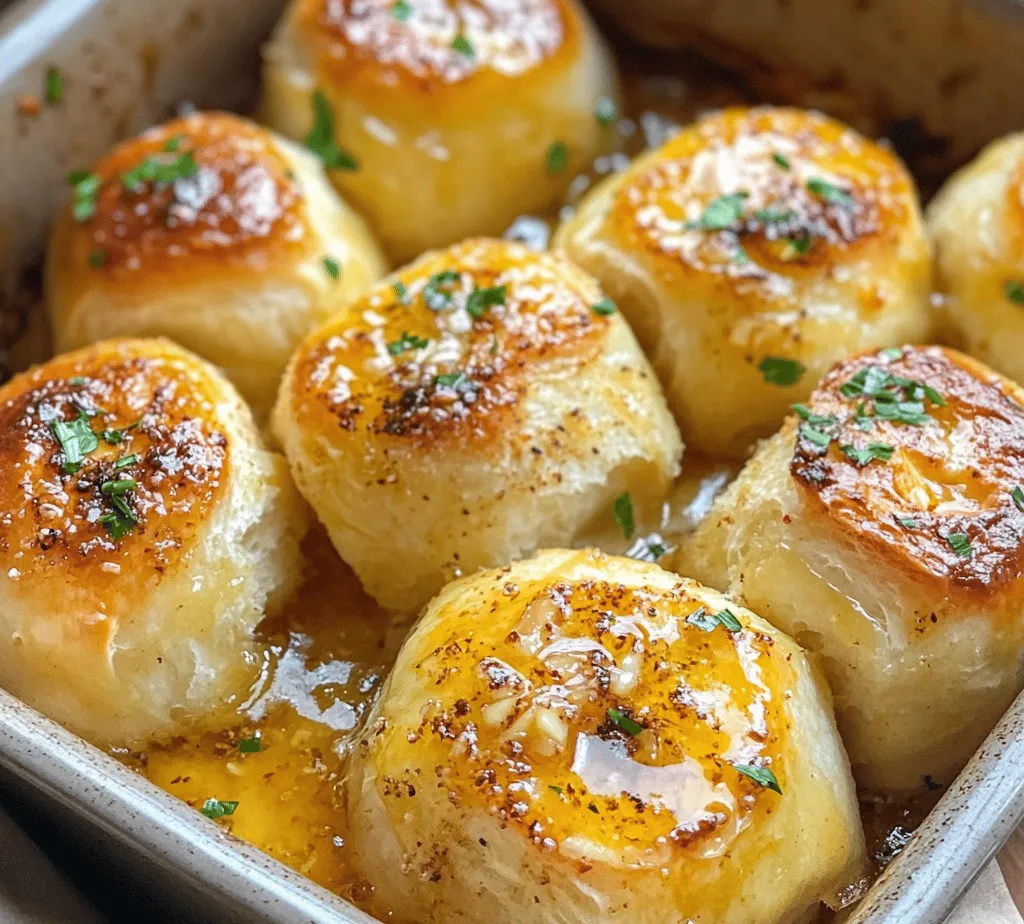 Garlic Butter Bread Rolls are not just a side dish; they are a culinary delight that has captured the hearts (and taste buds) of many. These rolls are beloved for their warm, soft texture and a flavor profile that elevates any meal. Whether served alongside a hearty pasta dish, a comforting soup, or a fresh garden salad, these rolls add a touch of warmth and indulgence to the dining experience.