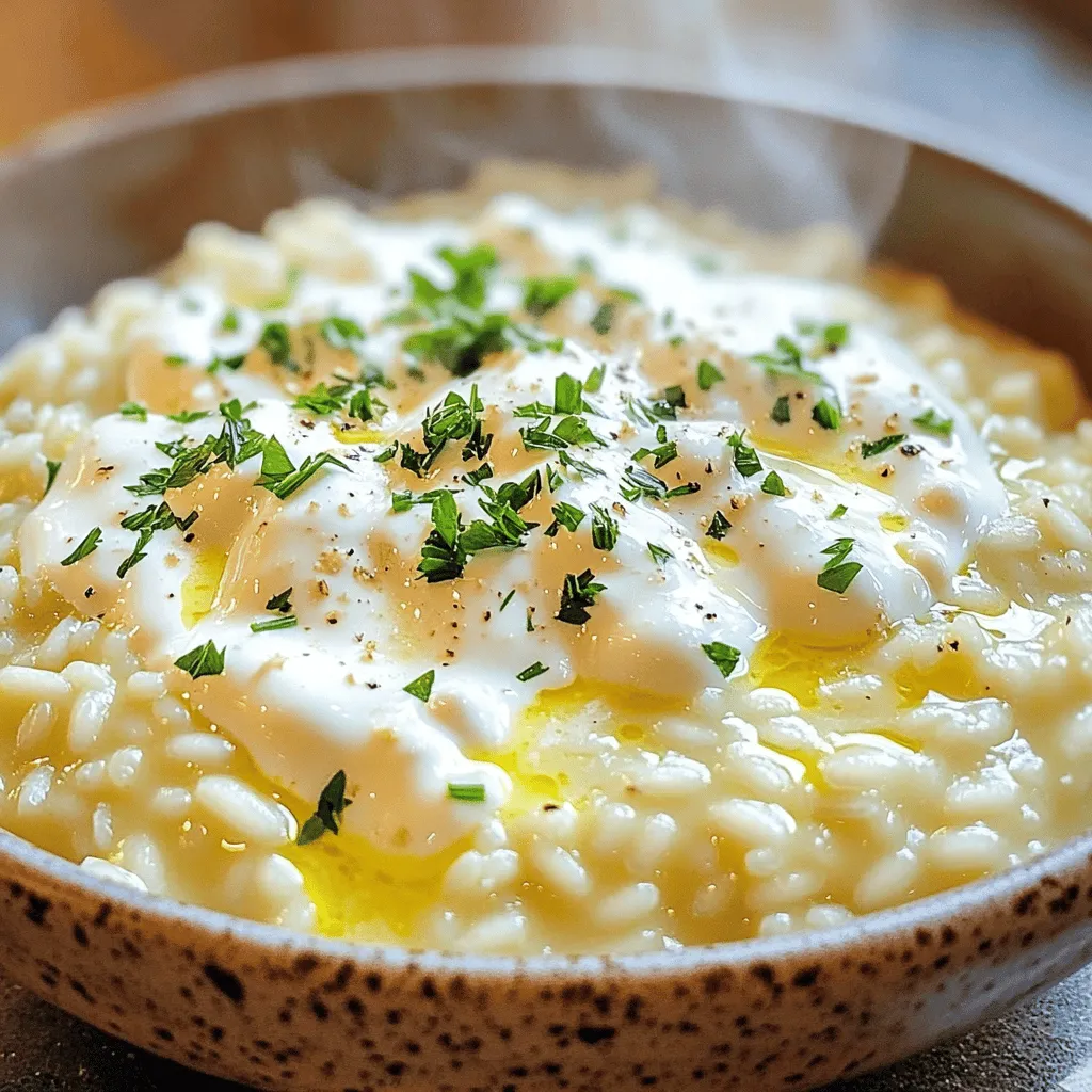 Creamy Garlic Parmesan Risotto Rich and Flavorful Dish