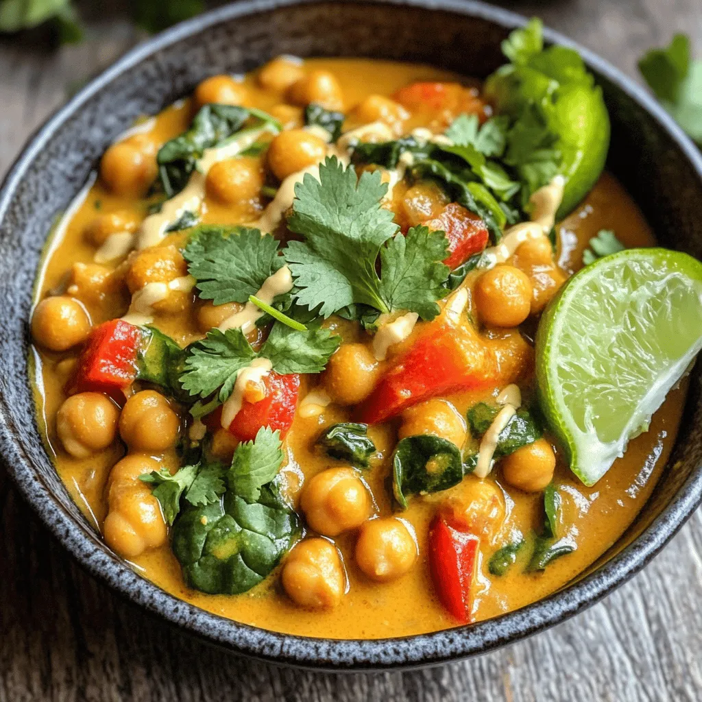 Cuisine Corner Savory Chickpea Coconut Curry Recipe