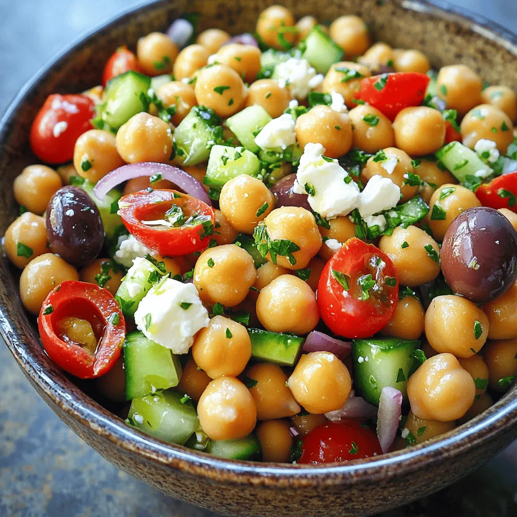 Minute Mediterranean Chickpea Salad Fresh and Simple