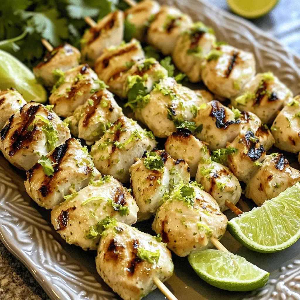 Coconut Lime Chicken Skewers Flavorful and Simple Dish
