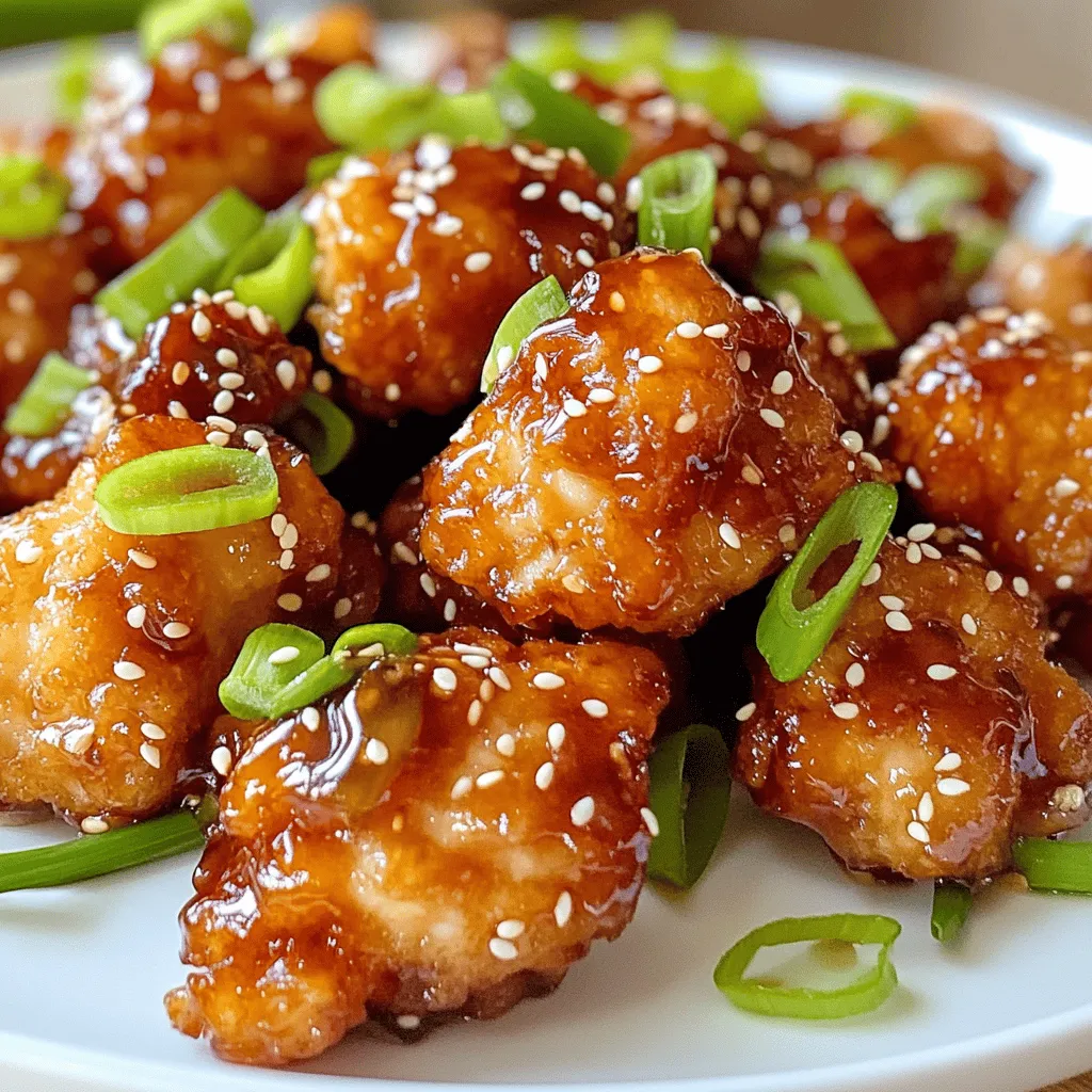 Honey Garlic Sesame Chicken Bites Simple and Tasty