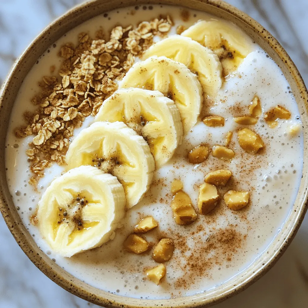 Cinnamon Roll Smoothie High Protein for Energy Boost