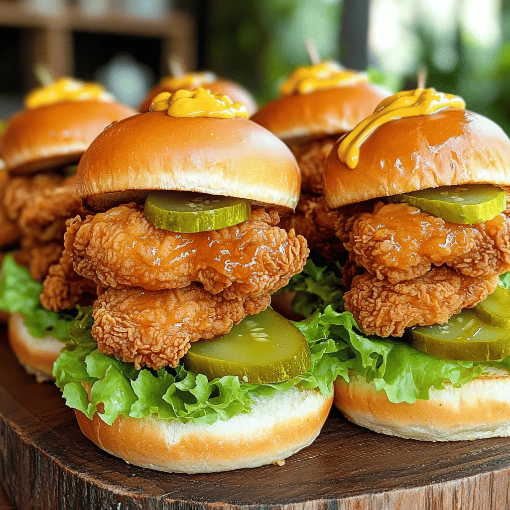 Fried Chicken Sliders Crispy and Flavorful Delight