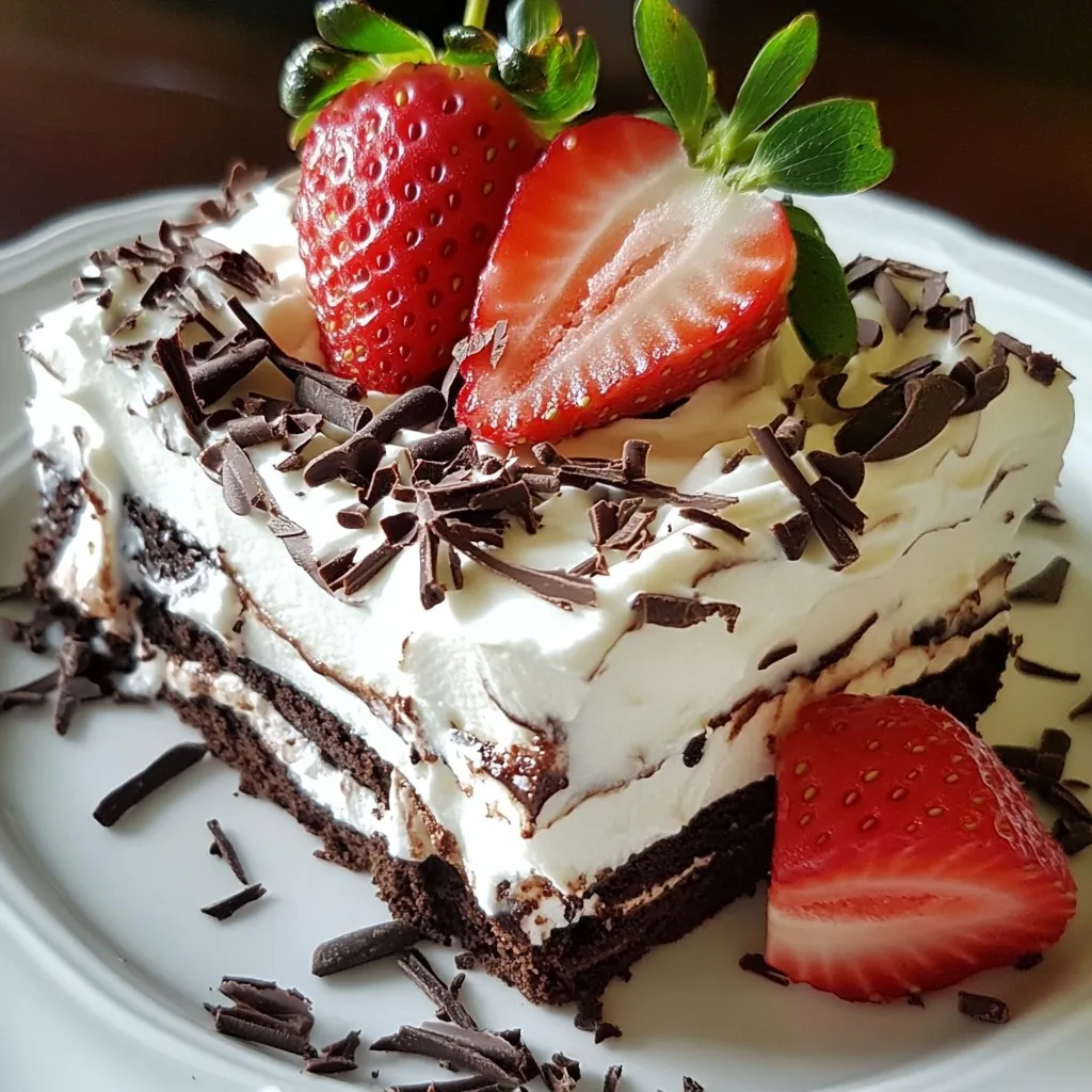 Chocolate Strawberry Icebox Cake Delightful and Easy