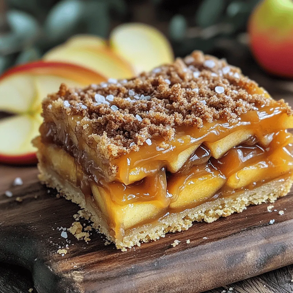To make salted caramel apple pie bars, you need a few key ingredients. First, gather 2 cups of all-purpose flour, 1/2 cup of granulated sugar, and 1/2 teaspoon of salt. You will also need 1 cup of cold, cubed unsalted butter. For the filling, use 4 medium apples, 1/4 cup of light brown sugar, and 1 teaspoon of vanilla extract. Don’t forget 1/2 cup of salted caramel sauce and sea salt flakes for topping.