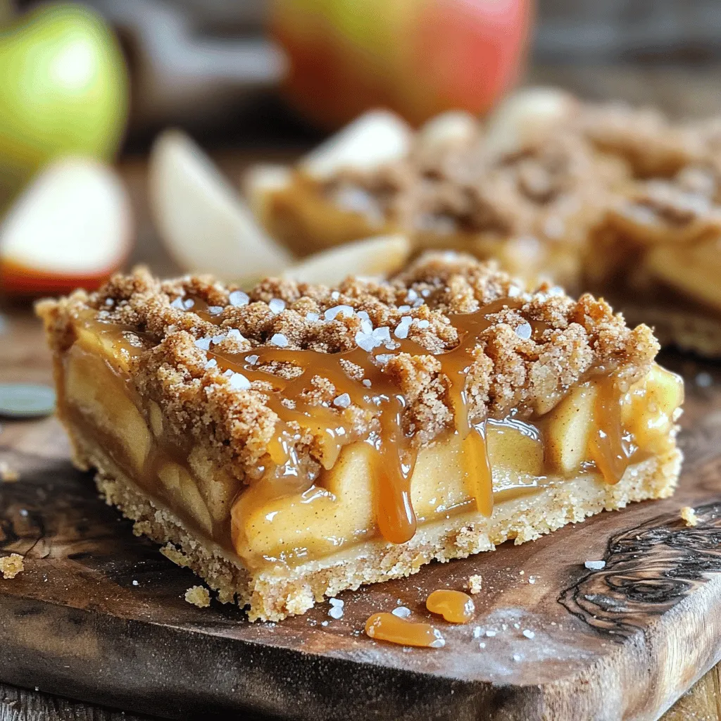 Salted Caramel Apple Pie Bars Irresistible Dessert Treat