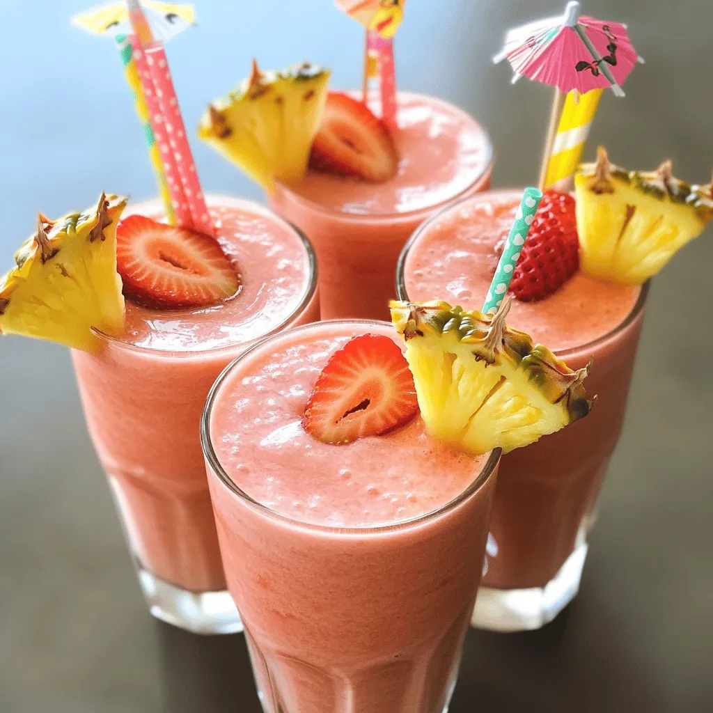 Pink Flamingo Colada Refreshing Tropical Delight