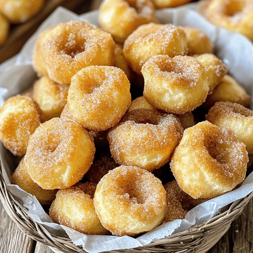 Air Fryer Cinnamon Sugar Doughnut Bites Delight