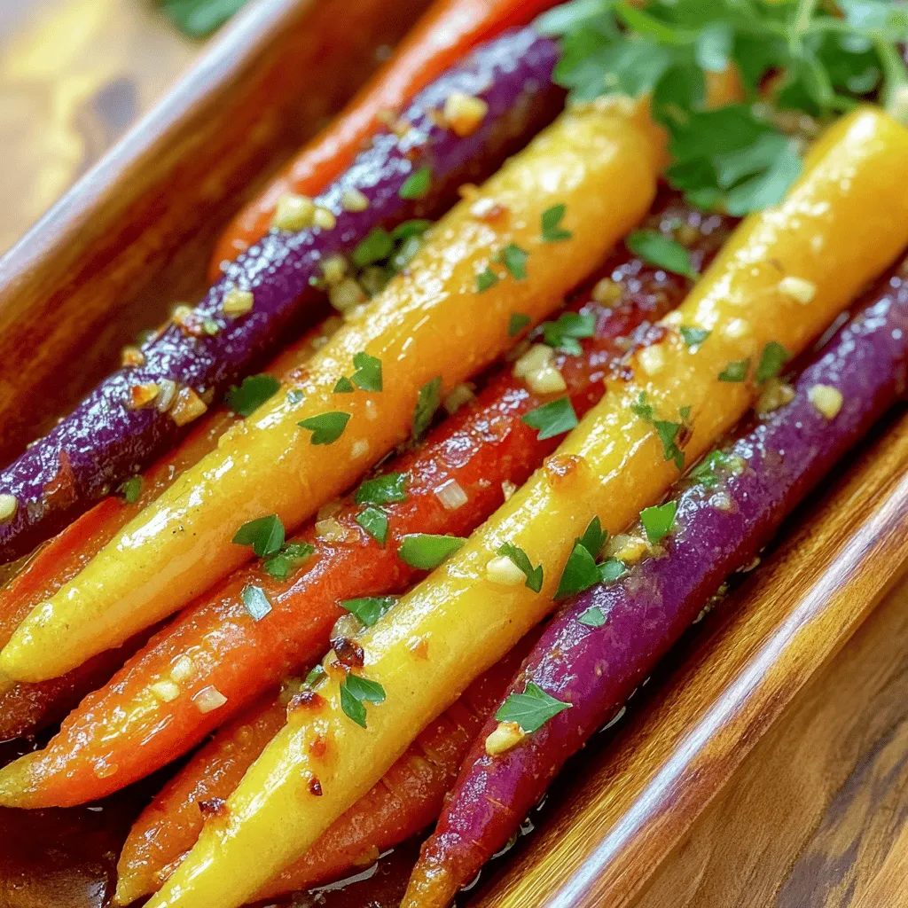 Garlic Herb Roasted Rainbow Carrots Flavorful Delight