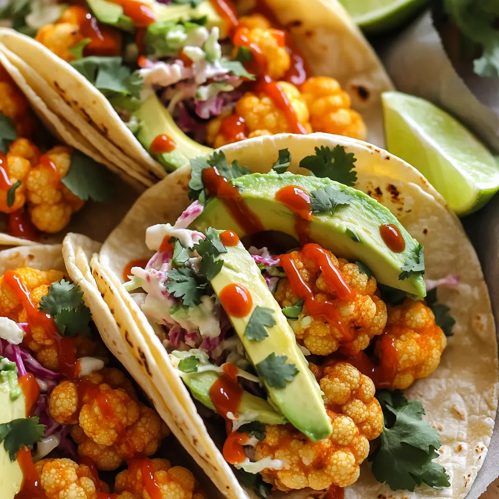 Spicy Buffalo Cauliflower Tacos Flavorful and Easy Recipe