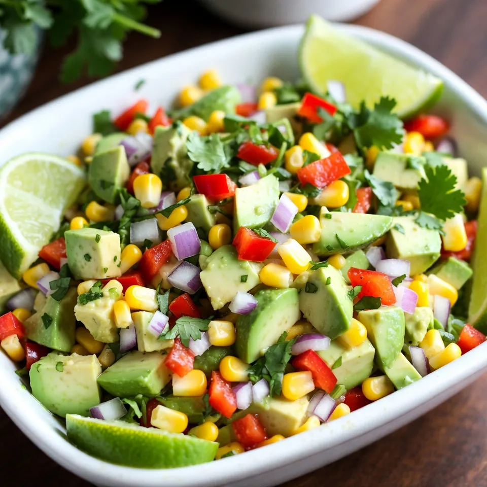 Zesty Avocado Corn Salad Fresh and Flavorful Dish