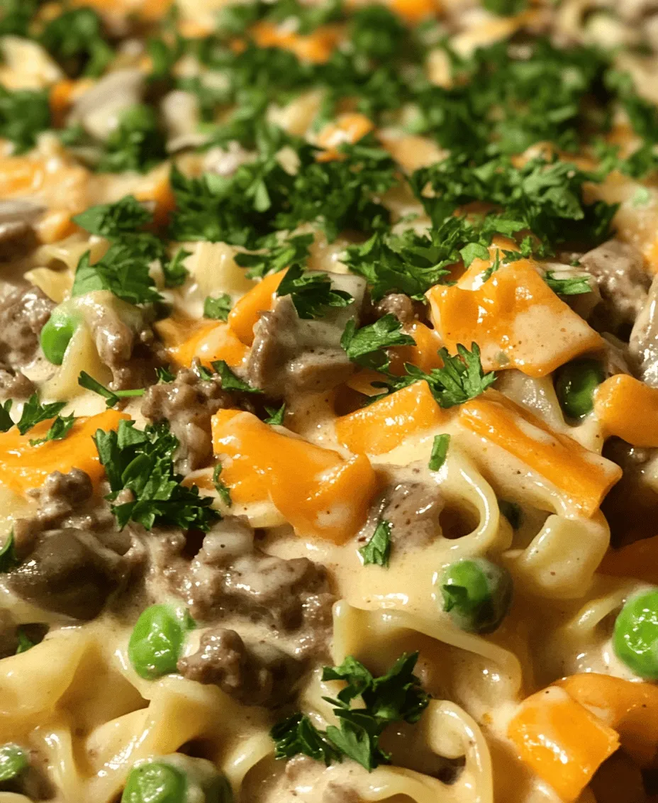 Comfort food has a special place in our hearts, often associated with cherished memories from childhood. The Creamy Dreams Beef Noodle Bake is no exception; it embodies the essence of home-cooked meals that fill the kitchen with delicious aromas and create an inviting atmosphere. This recipe is inspired by classic casserole dishes that have been passed down through generations, evolving to incorporate modern conveniences while retaining the comforting flavors we all crave.