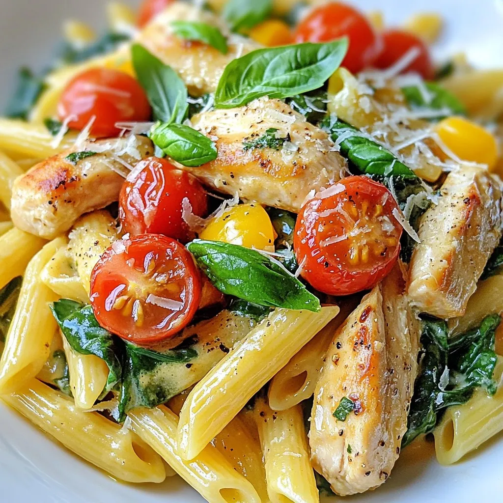 Creamy Tuscan Chicken Pasta Quick and Easy Recipe