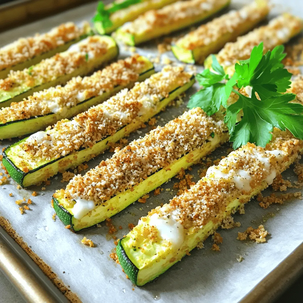 Baked Parmesan Zucchini Fries Crispy and Flavorful Treat
