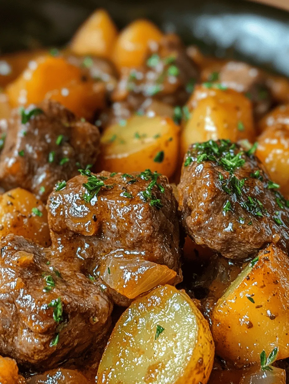 Slow Cooker Garlic Butter Beef Bites &#038; Potatoes: A Comforting Delight