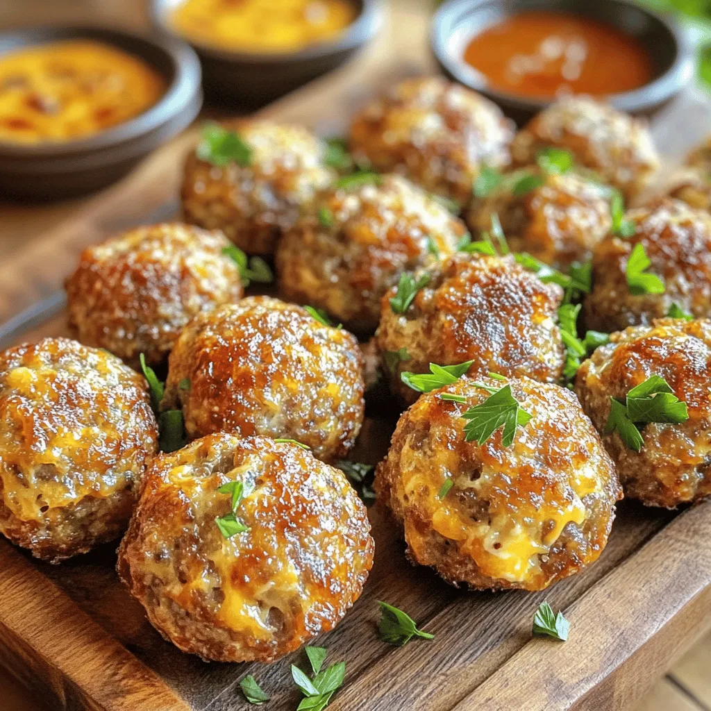 Savory Cheesy Sausage Balls Recipe: A Perfect Party Snack