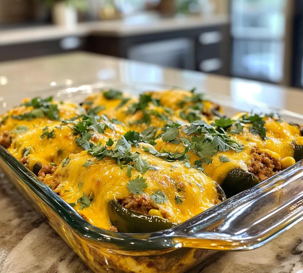 If you’re searching for a dish that embodies warmth and comfort, look no further than Baked Beef Chiles Rellenos Casserole. This hearty casserole combines the rich flavors of roasted Poblano peppers, seasoned ground beef, and melted cheese, resulting in a delightful meal that satisfies both the palate and the soul. Whether you