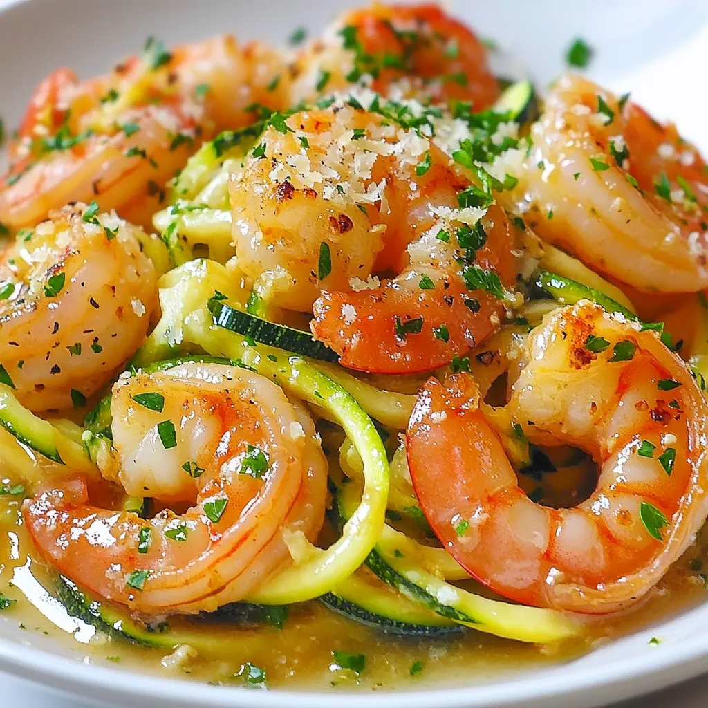 Garlic Butter Shrimp Zoodles Easy and Flavorful Dish