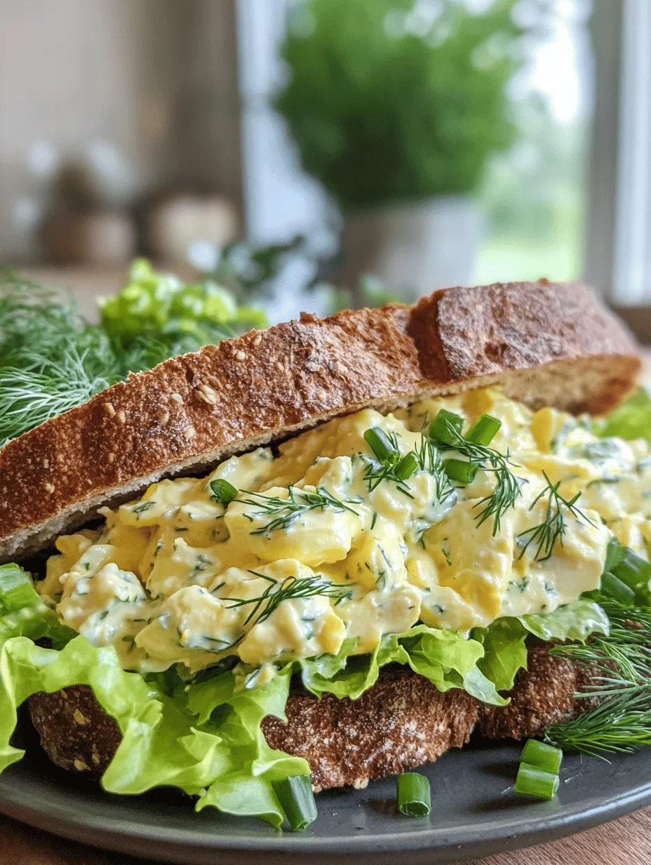 Creamy Herb-Infused Egg Salad Sandwiches: A Deliciously Simple Recipe