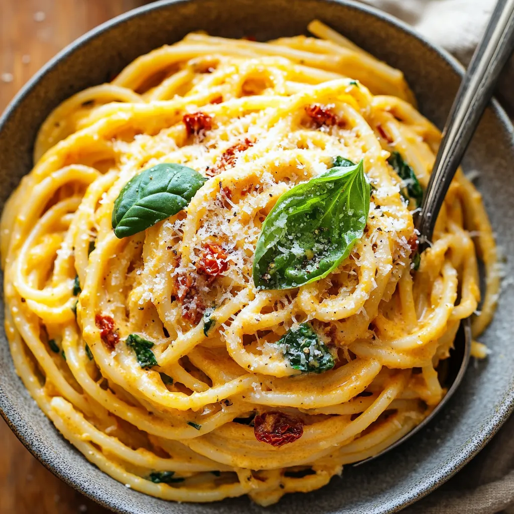 Spaghetti &#038; Spinach with Sun-Dried Tomato Cream Sauce: A Delightful Culinary Experience