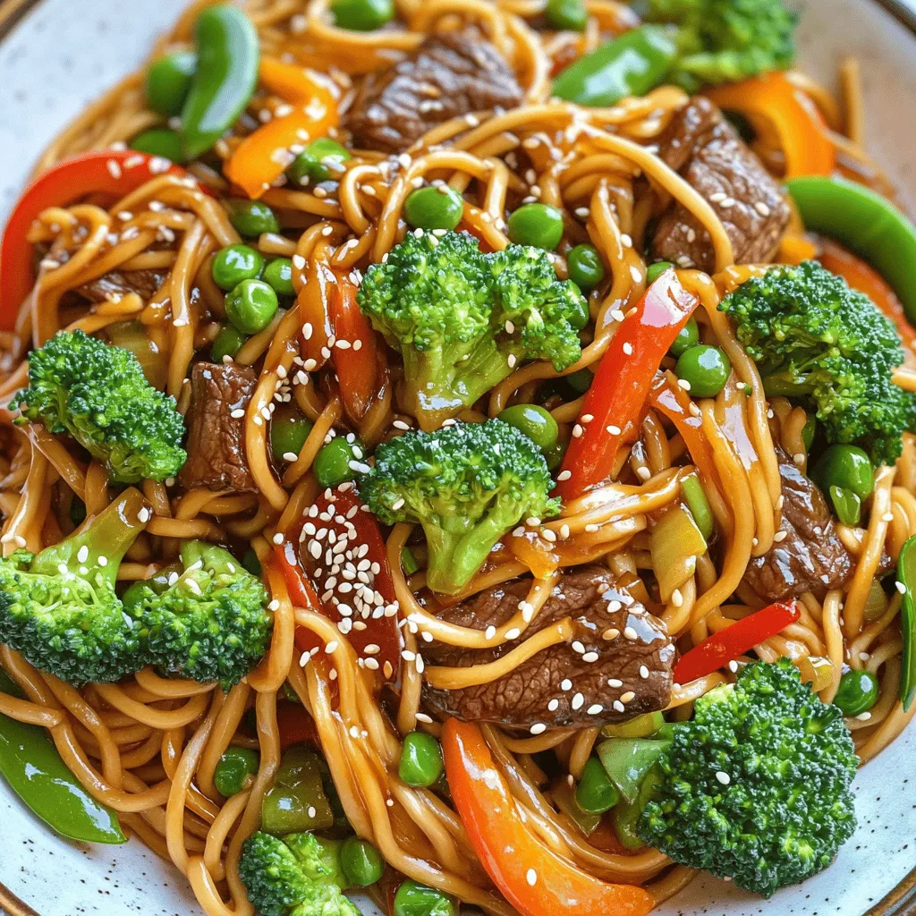 Savory Beef Lo Mein Delight Recipe