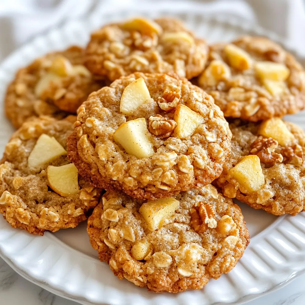Savory Apple Cinnamon Oatmeal Cookies Delightful Treat