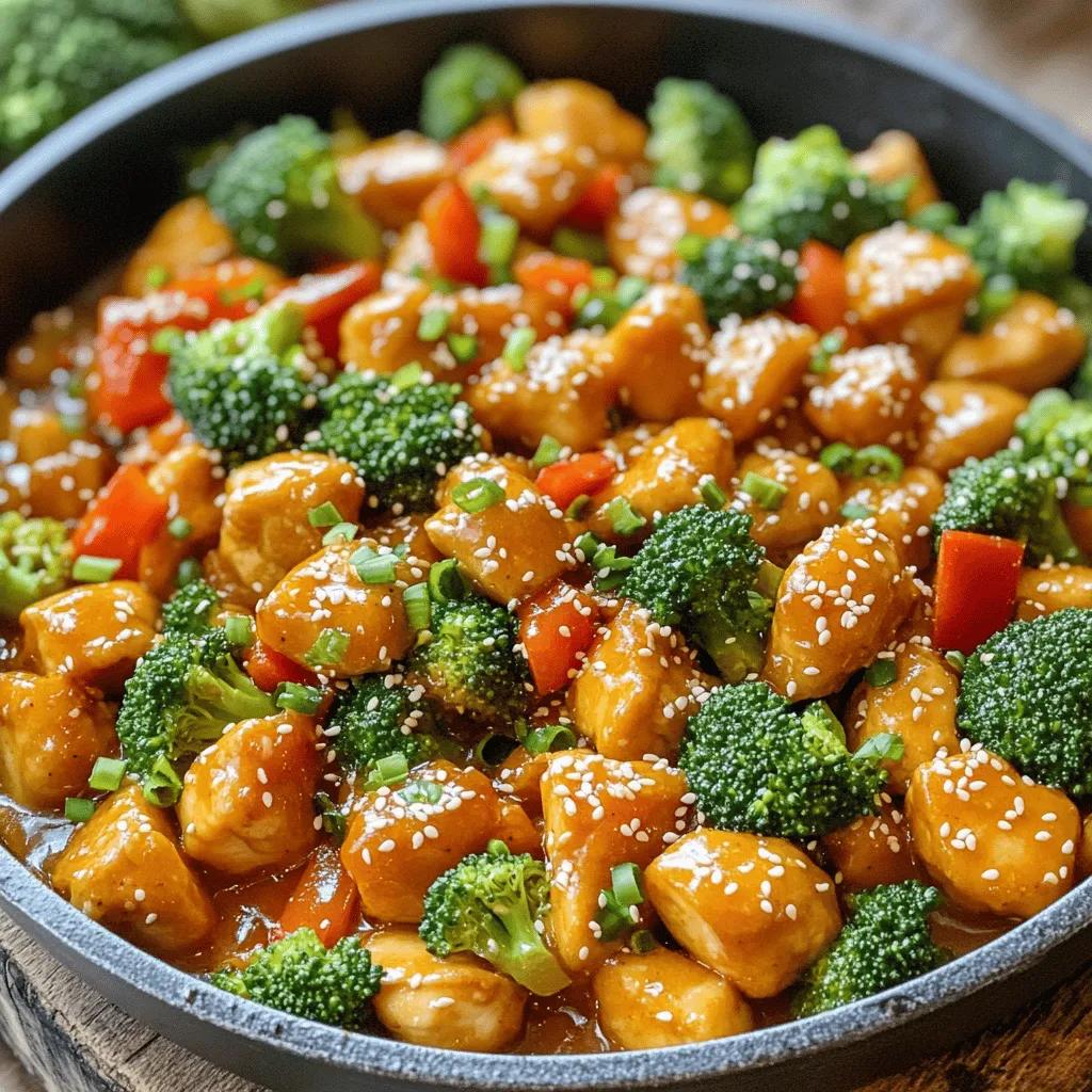 For a tasty healthy orange chicken, you need these key items: - 1 lb chicken breast, cubed - Fresh oranges, zest and juice from 2 large oranges - 2 tablespoons low-sodium soy sauce - 1 tablespoon olive oil