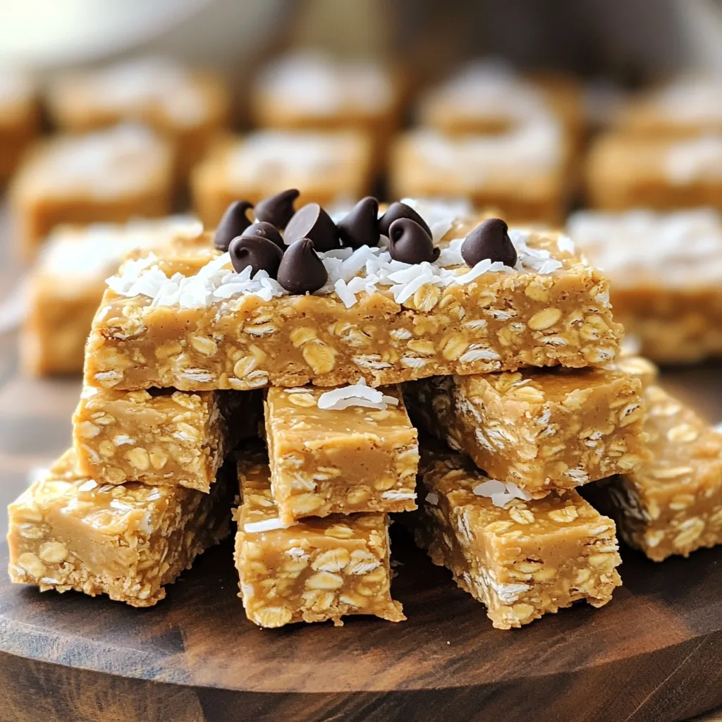 No Bake Almond Butter Oat Bars Healthy Snack Option