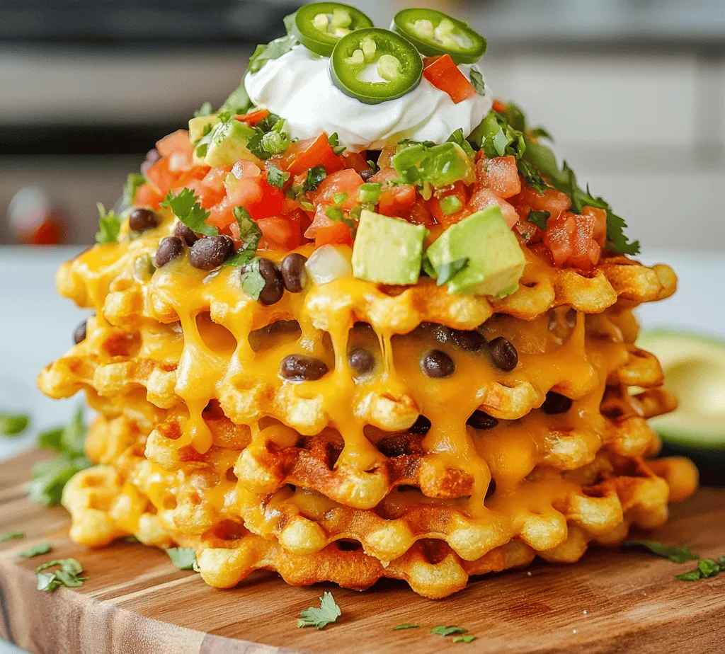 Waffle Fry Nachos are a delightful twist on traditional nachos, combining the crispy goodness of waffle fries with all your favorite nacho toppings. This dish is not only visually appealing but also incredibly satisfying, making it a perfect choice for parties, game days, or a cozy night in. With a mix of textures and flavors—from the crunch of the fries to the creaminess of cheese and the freshness of toppings—this recipe is bound to become a family favorite.