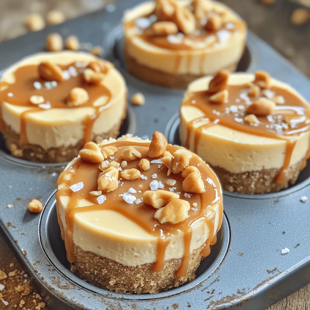 Peanut Butter Caramel Mini Cheesecakes Delightful Treat