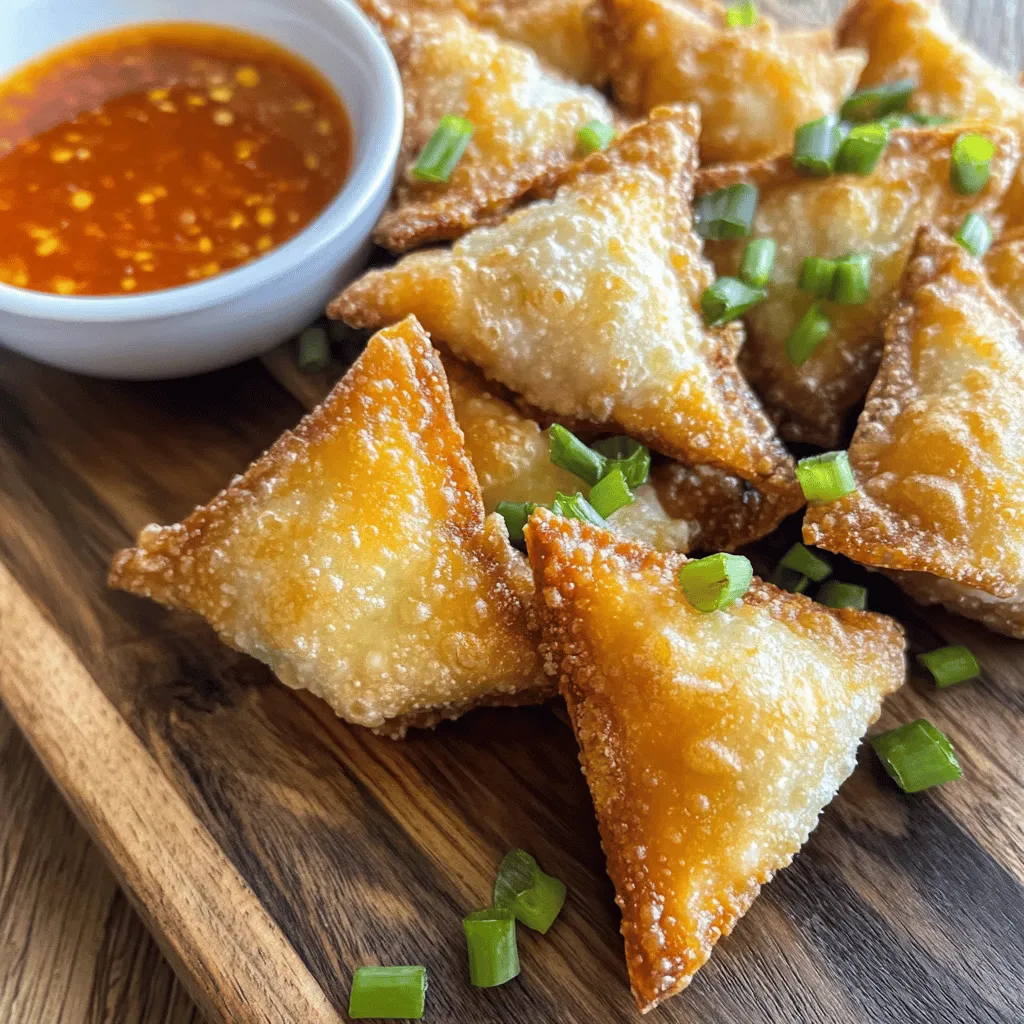 Coastal Crunch Crab Rangoon: A Crispy Delight