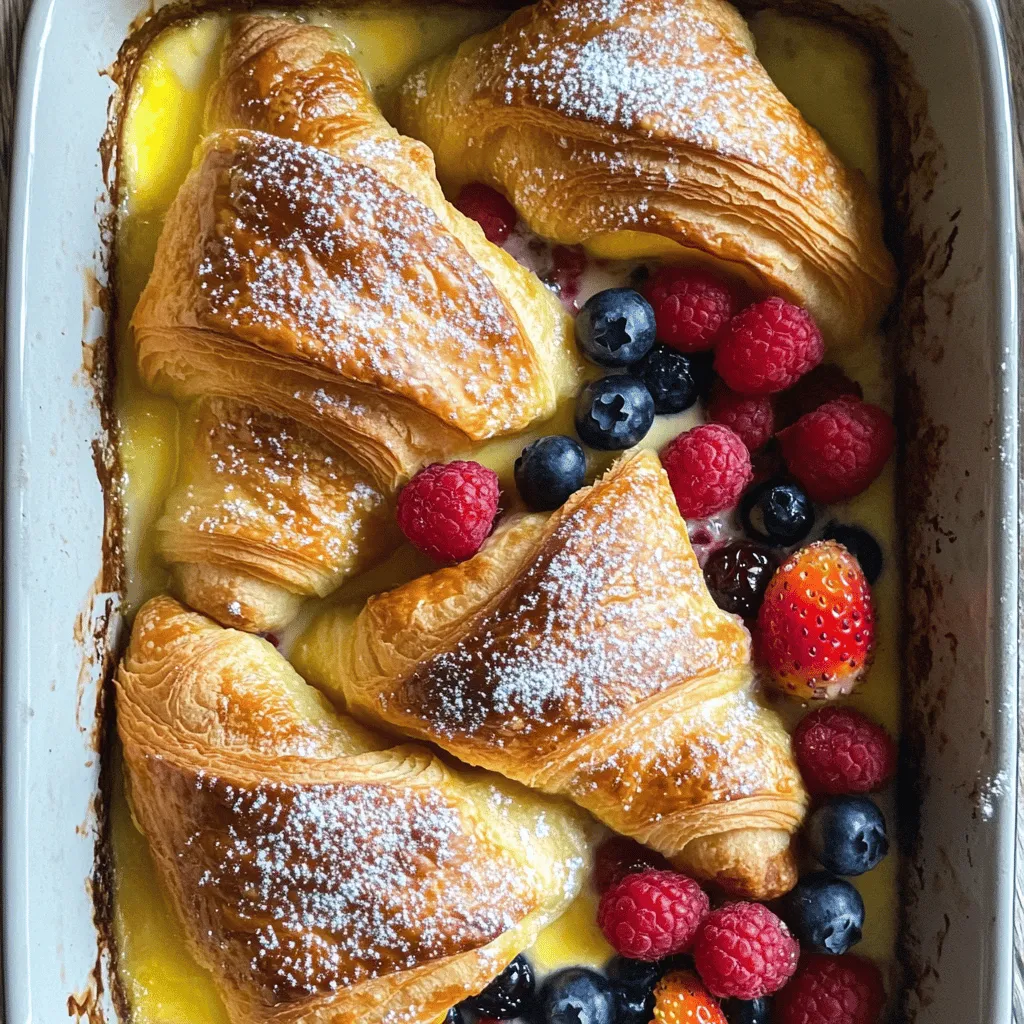 When making a croissant bake, you need fresh and quality ingredients. This will make your dish shine. Here’s what you will need: