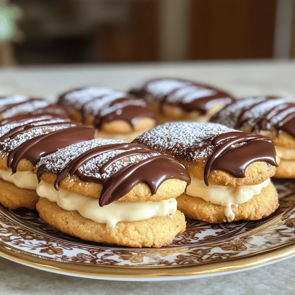 Boston Cream Pie Cookies Delightful Dessert Treat