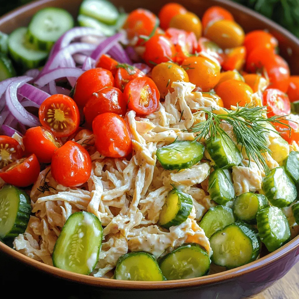 Pickle Ranch Chicken and Veggie Salad Delight Recipe