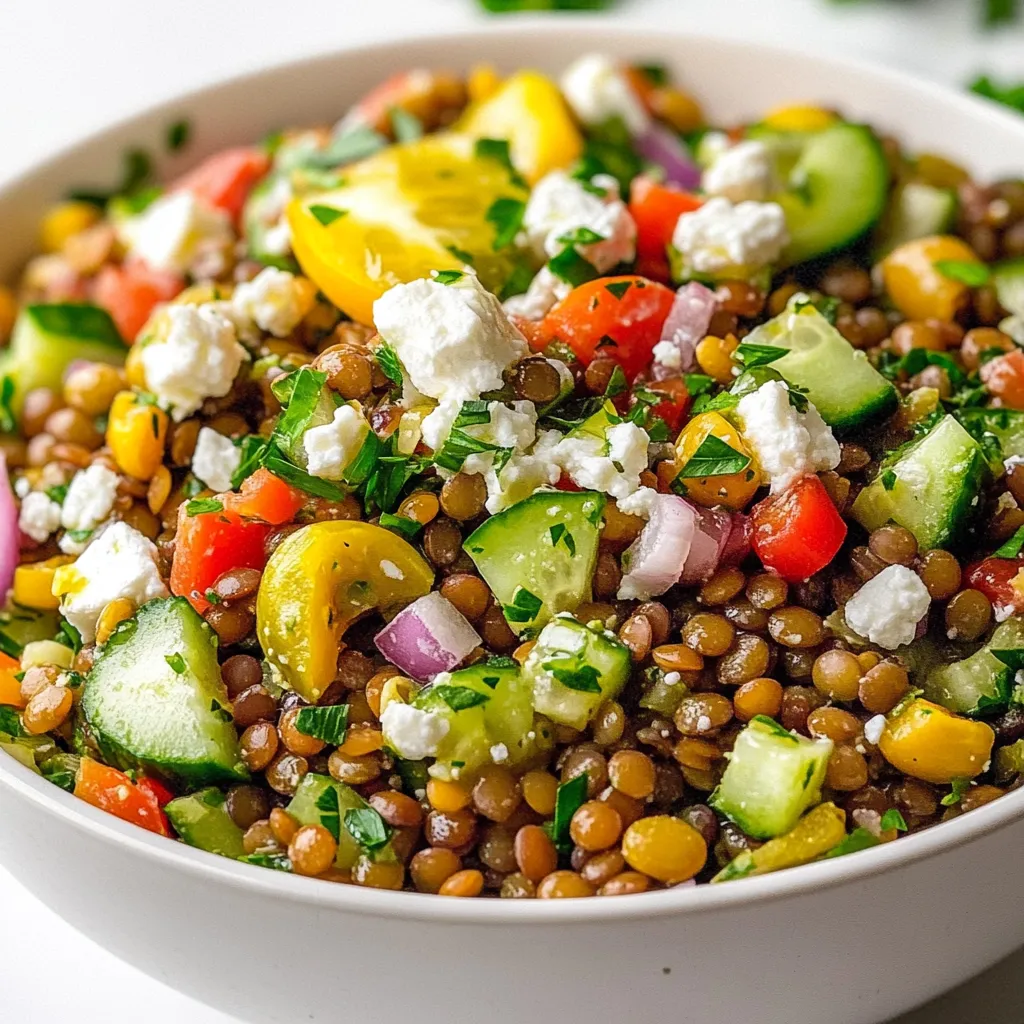 Mediterranean Lentil Salad Healthy and Flavorful Meal