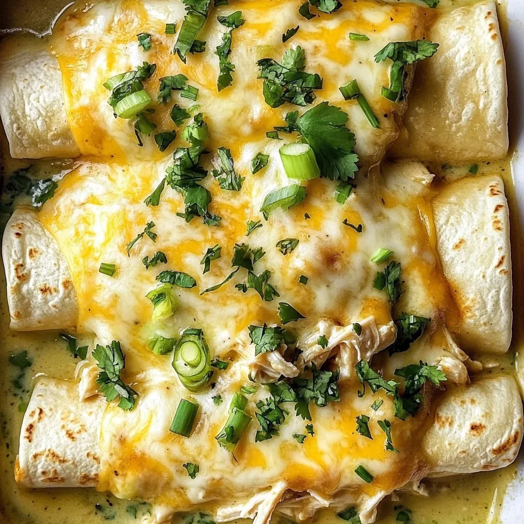 Cheesy White Chicken Enchiladas: A Comforting Delight