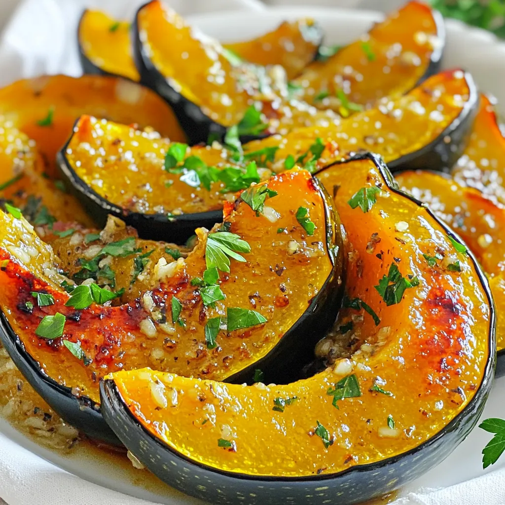 Garlic Herb Roasted Acorn Squash Wedges Delight