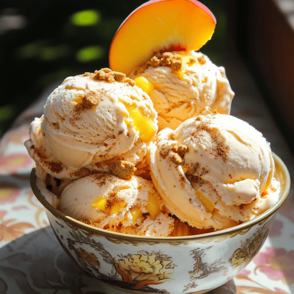 Peach Cobbler Ice Cream Delightful Summer Treat