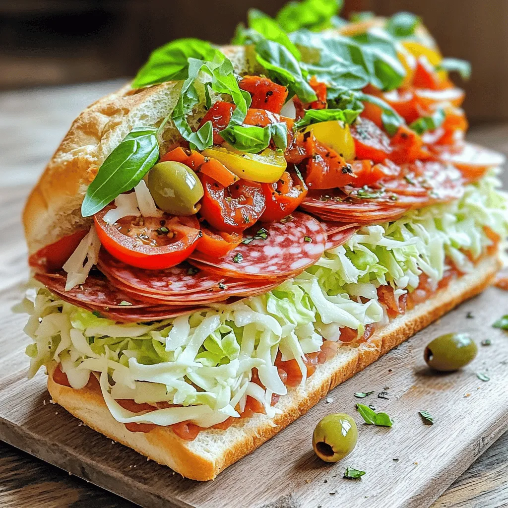 To make the best Italian grinder sandwich, you need great ingredients. Start with good deli meats. I recommend Genoa salami, capicola, and pepperoni. These meats add rich flavor and depth to your sandwich.