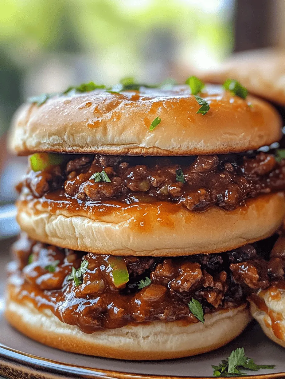 The BEST Sloppy Joe Recipe: A Comfort Food Classic