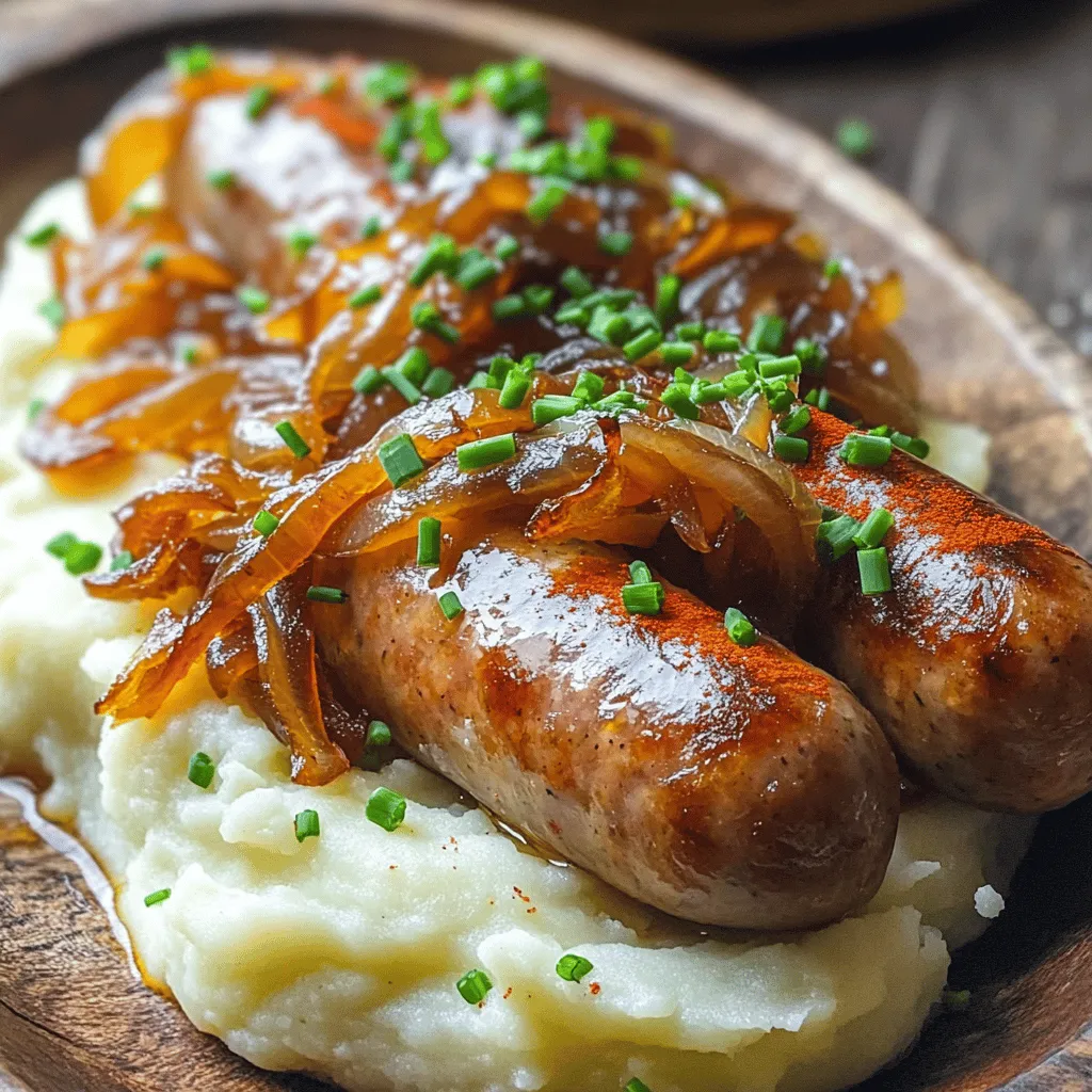 To make Bangers and Mash, you need a few simple ingredients. Here’s what you will need: