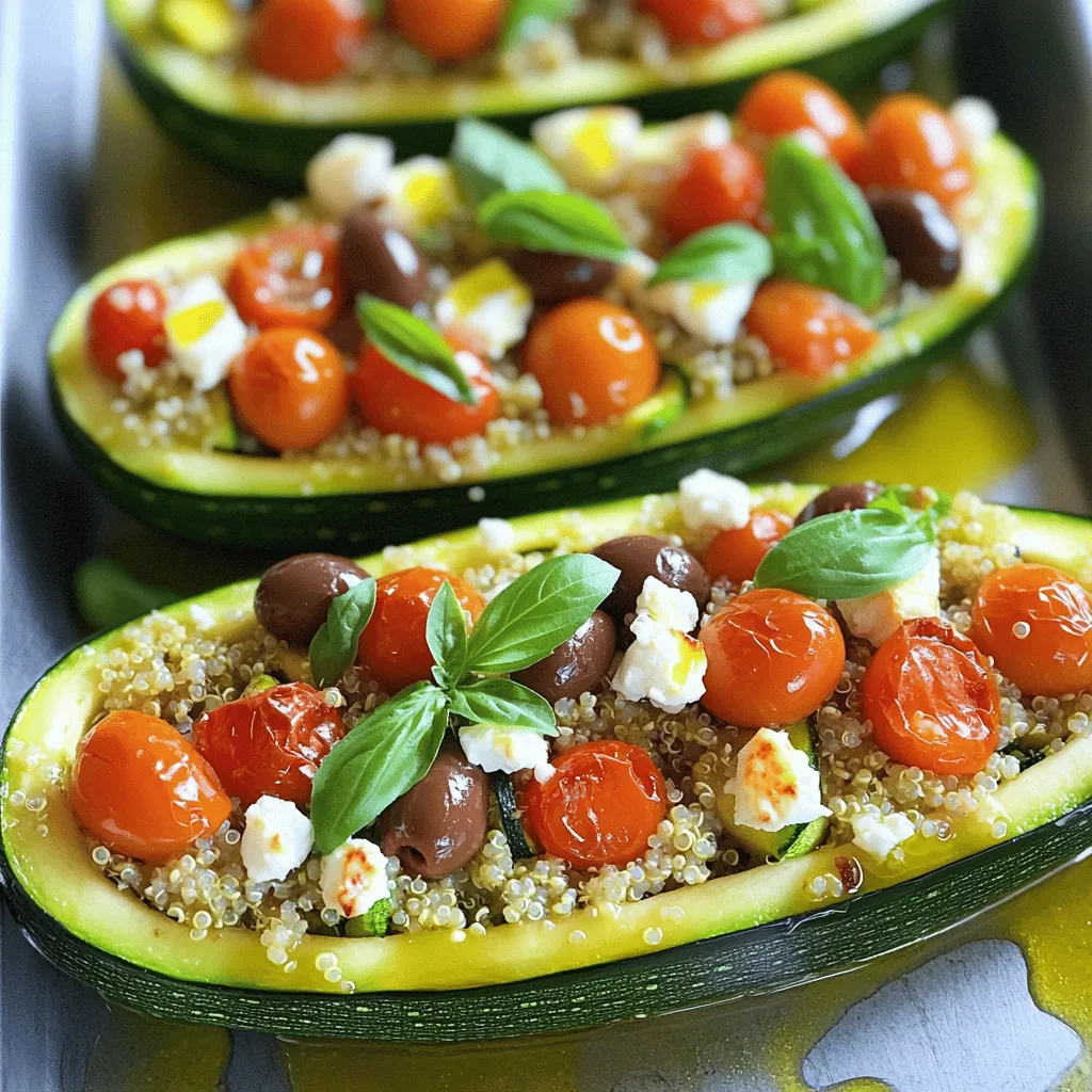 Stuffed Zucchini Boats Flavorful and Easy Recipe