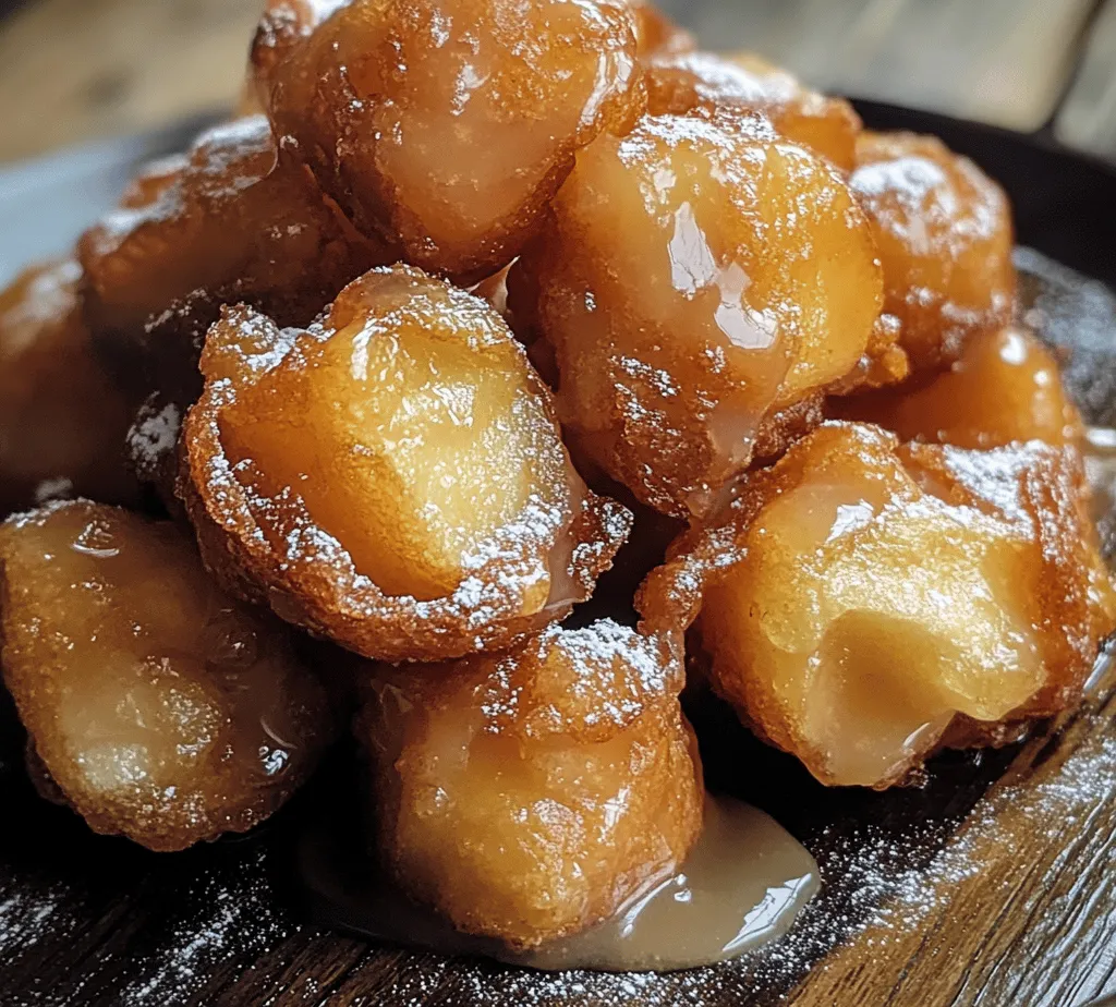 Apple Fritter Bites Delight is perfect for those who love the flavor of apple fritters but want a more manageable serving size. These little bites pack all the sweetness and warmth of the original into a conveniently poppable treat. Whether you