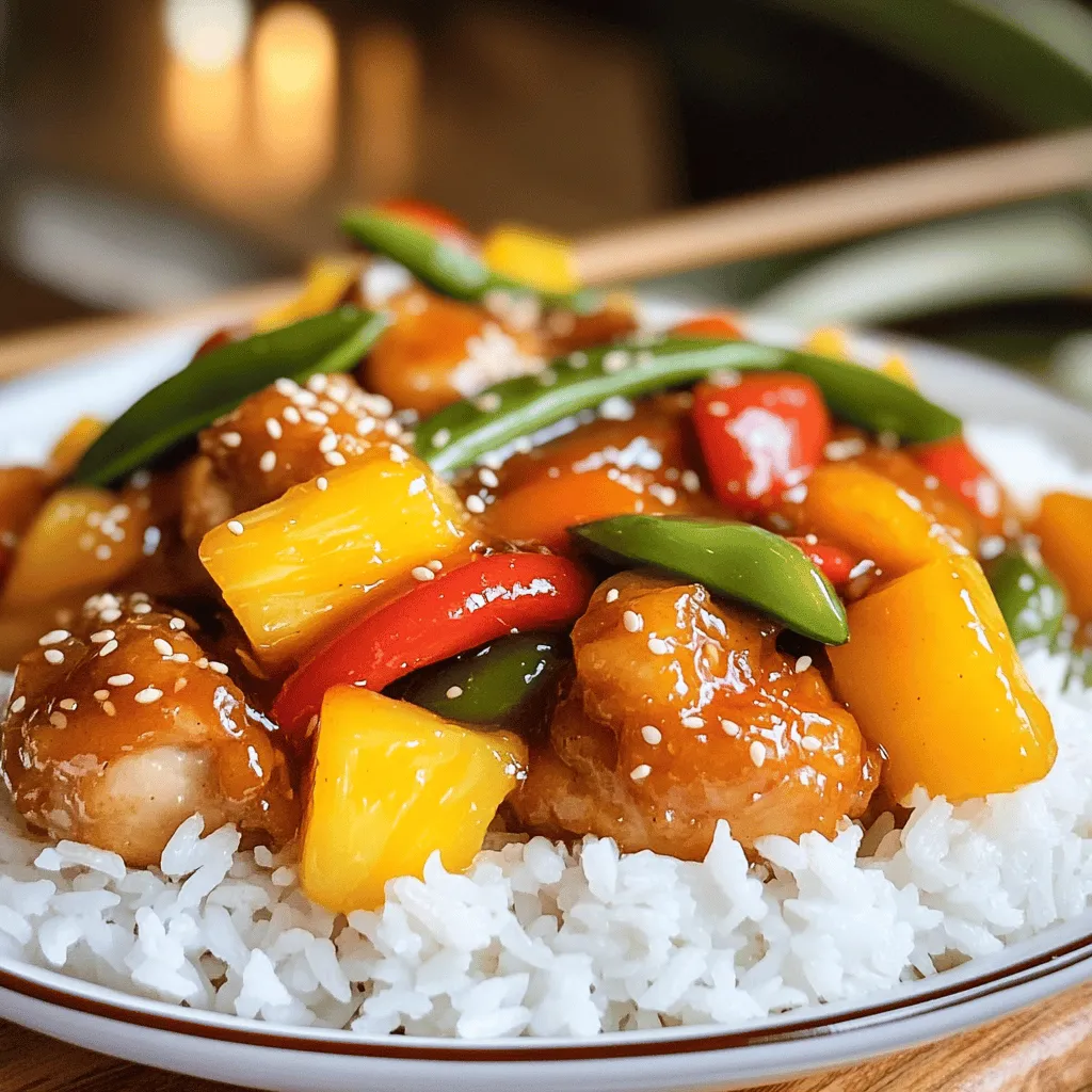 To make sweet and sour chicken, you need fresh ingredients. The main star is chicken. I use boneless, skinless chicken thighs. They stay juicy and tender. You can also use chicken breast if you prefer.