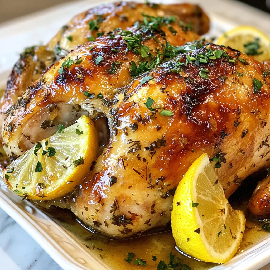 Herb Butter Roasted Chicken Juicy and Flavorful Meal