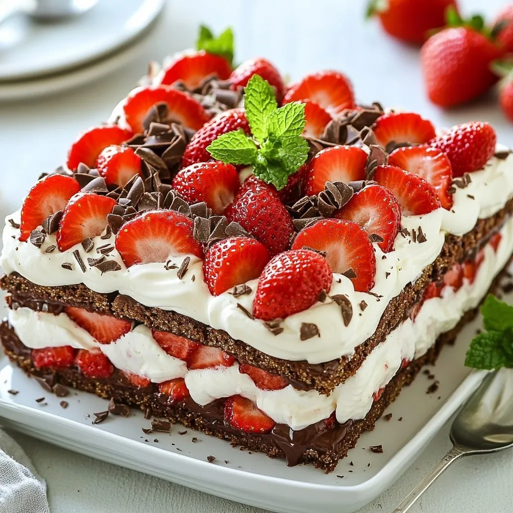 Chocolate Strawberry Icebox Cake Delightful Dessert Recipe
