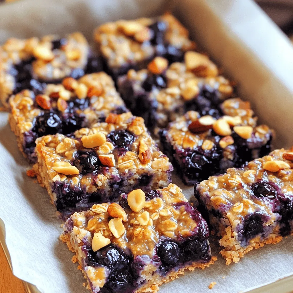 Blueberry Oatmeal Breakfast Bars Tasty and Simple Recipe