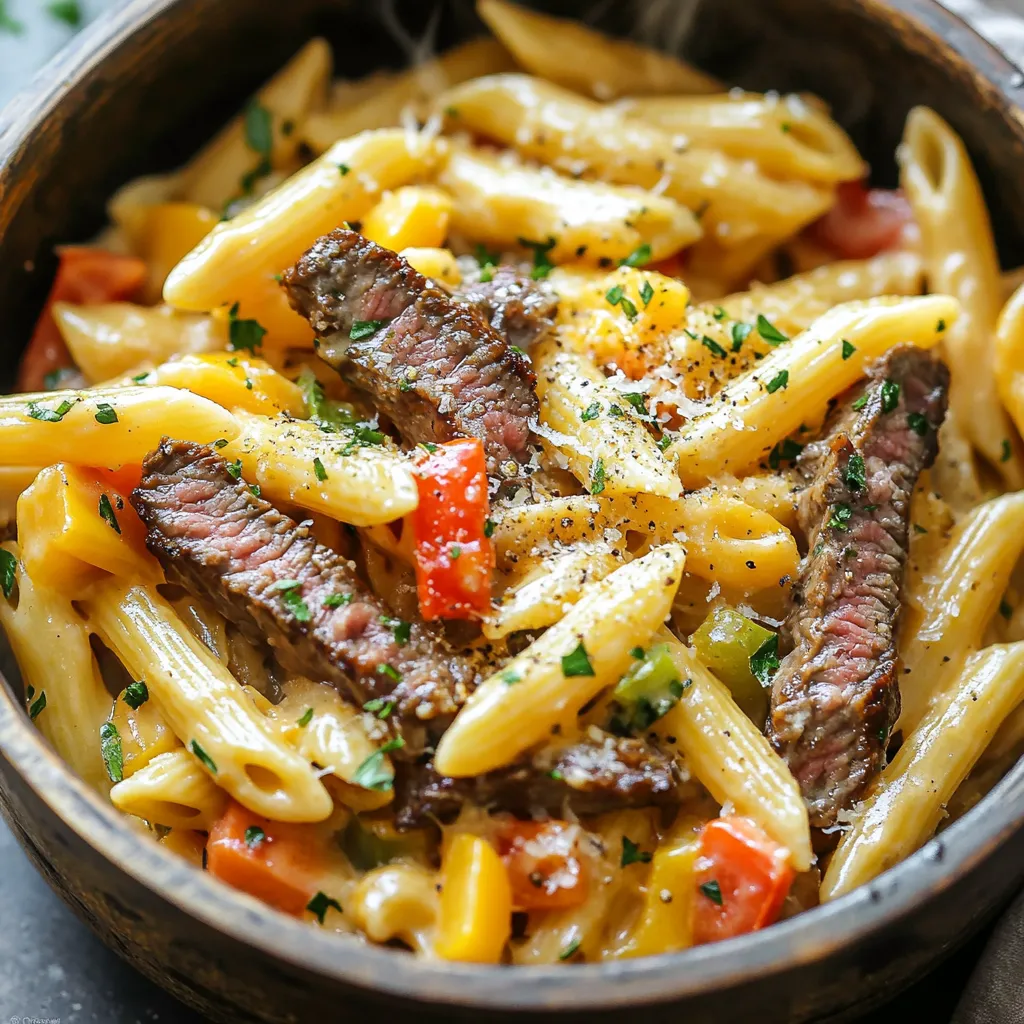 One-Pot Philly Cheesesteak Pasta Recipe: A Hearty Comfort Meal