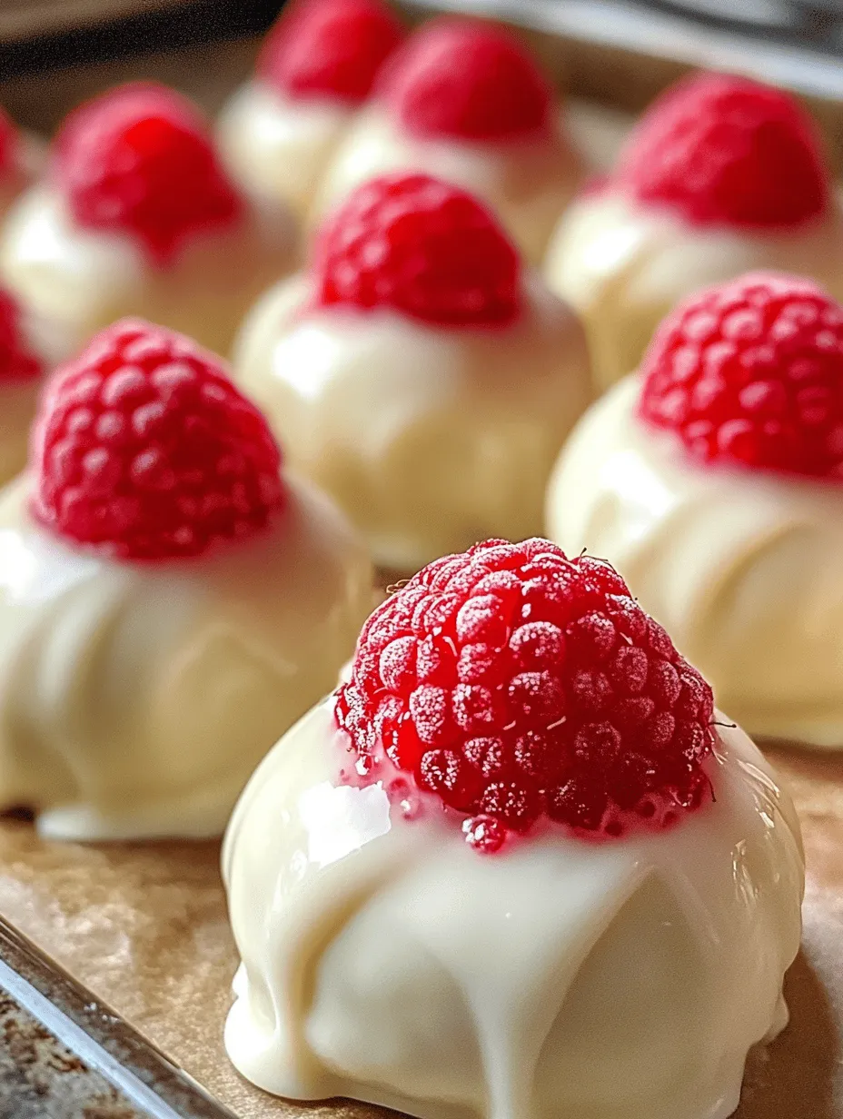 White Chocolate Raspberry Cheesecake Balls Recipe